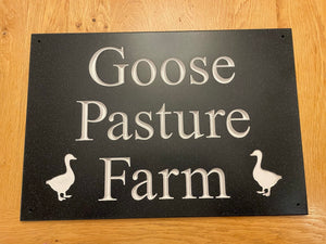 CORIAN HOUSE SIGN - Large