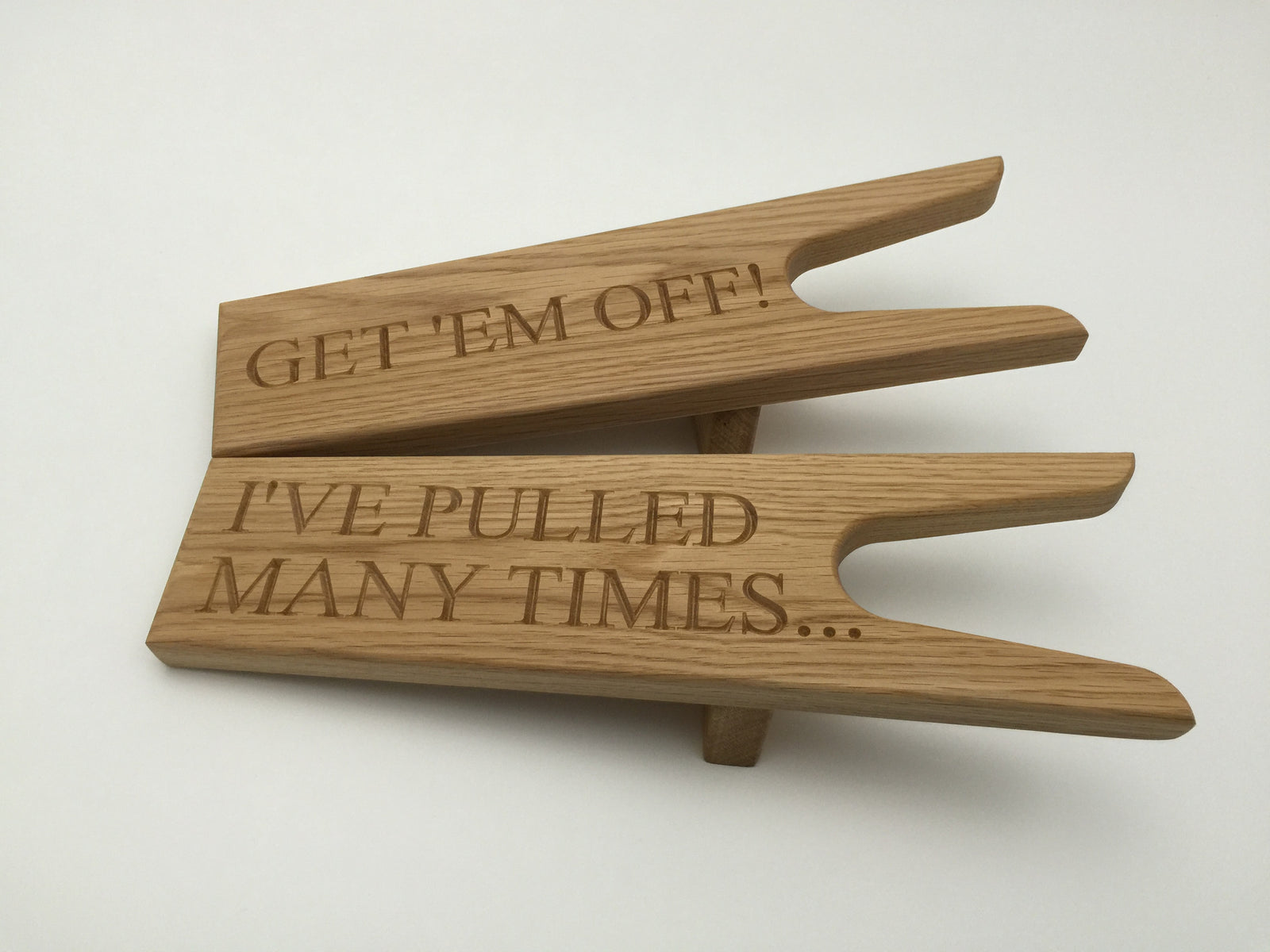PERSONALISED OAK BOOT JACK