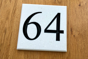 CORIAN HOUSE SIGN - Number