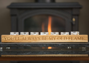 candle holder text