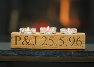 candle holder text